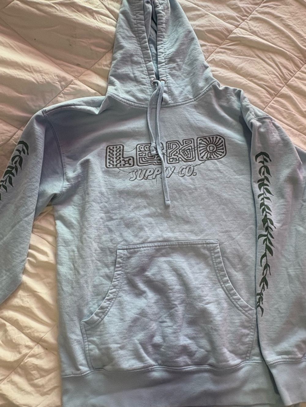 Legend Co. Light Blue Graphic Hoodie